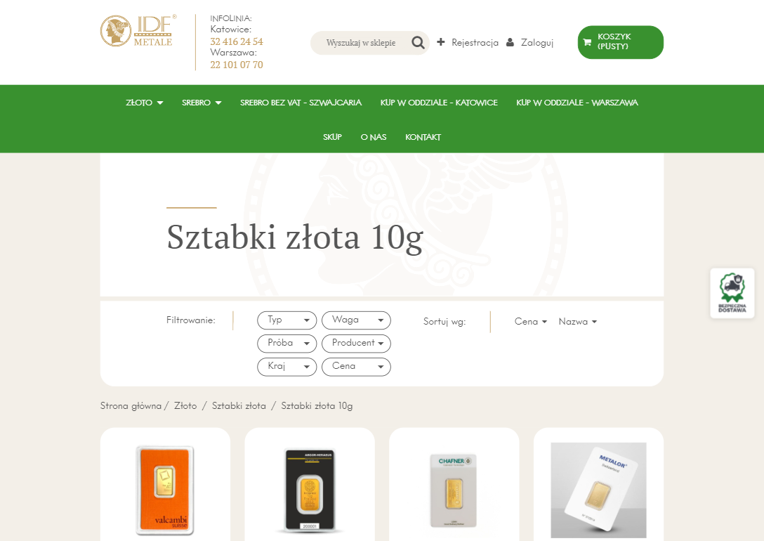 Sztabki złota 10g – dlaczego to popularny wybór dla inwestorów?
